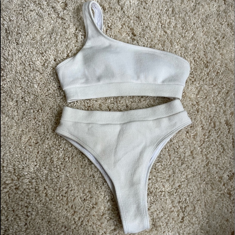 White Shein Bikini Set